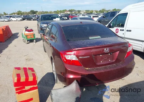 2012 Honda Civic Ex-L из США, поврежденный, VIN 19XFB2F95CE053732